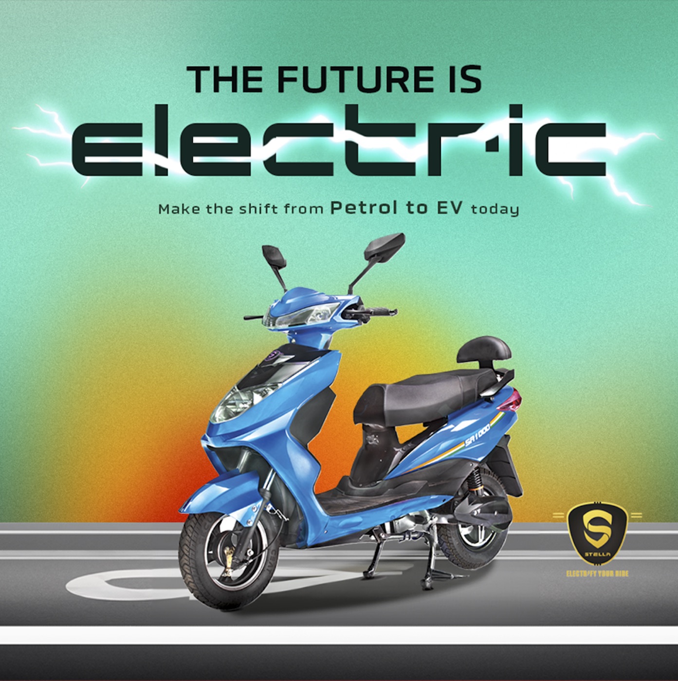 Stella electric scooter poster